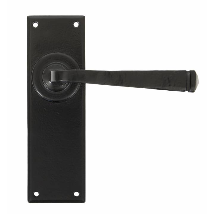 Black Avon Pewter Lever Latch Set