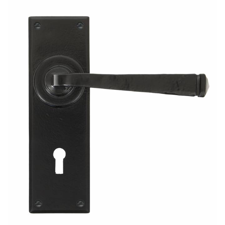 Black Avon Lever Lock Set