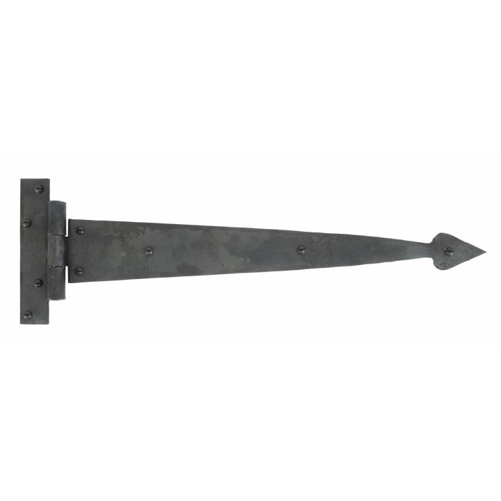 Beeswax 15inch Arrow Head T Hinge (pair)