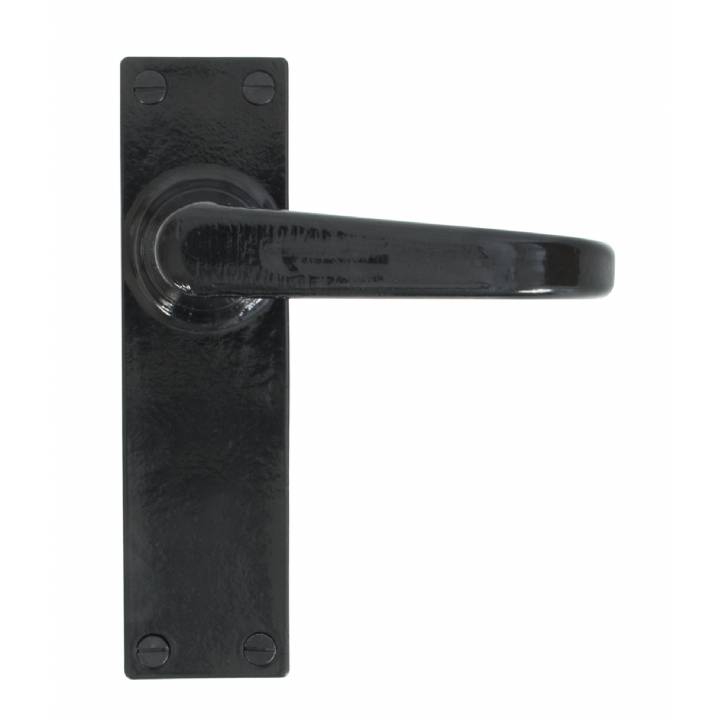 Black Deluxe Lever Latch Set