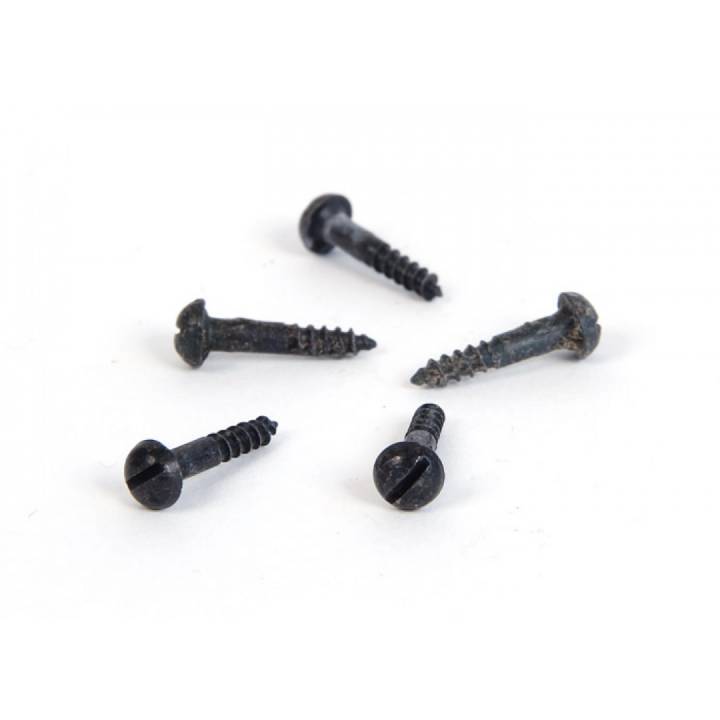 Black 4 x  1/2inch Round Head Screws (25)