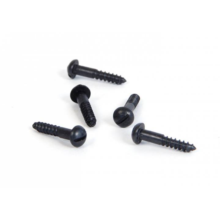 Black 6 x  3/4inch Round Head Screws (25)