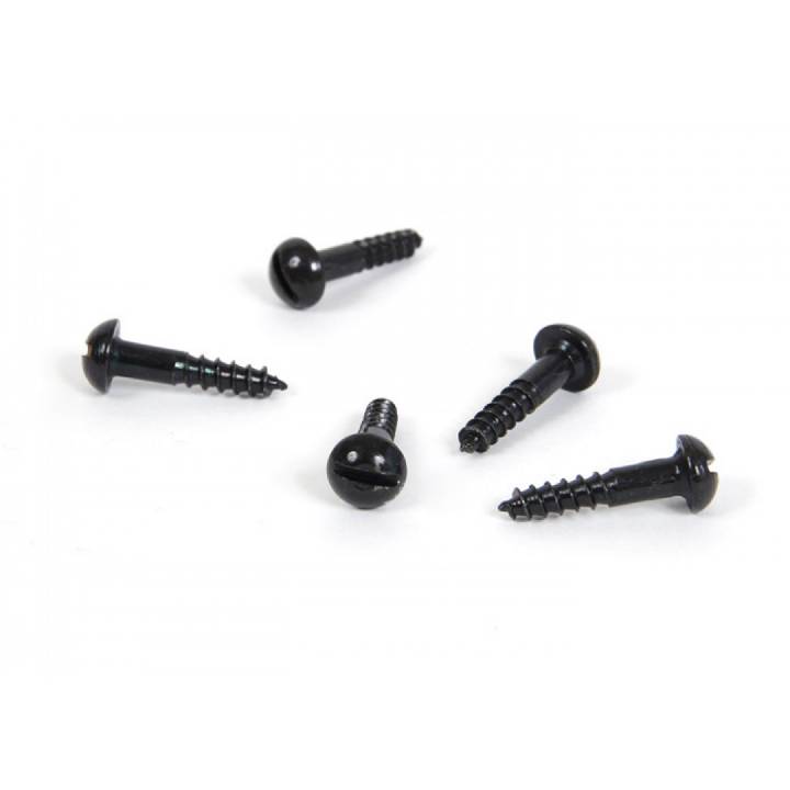 Black 8 x  3/4inch Round Head Screws (25)