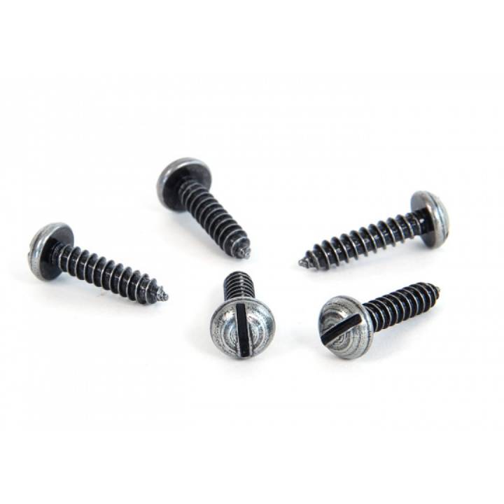 Pewter 8 x  3/4inch Round Head Screws (25)