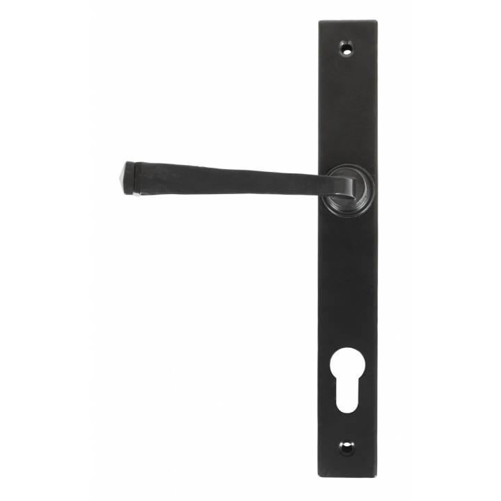 Avon Slimline Lever Espag. Lock Set - Black