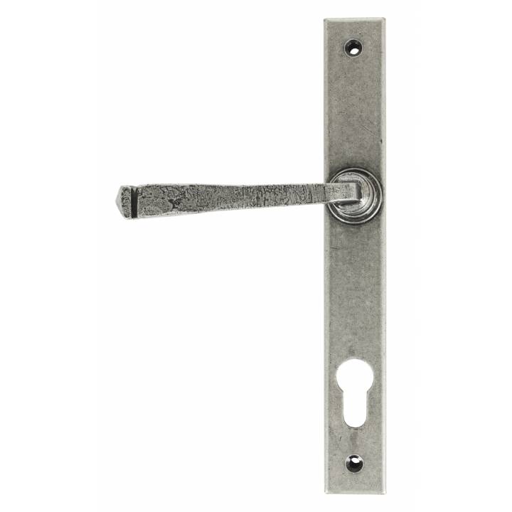 Avon Slimline Lever Espag. Lock Set - Pewter Patina