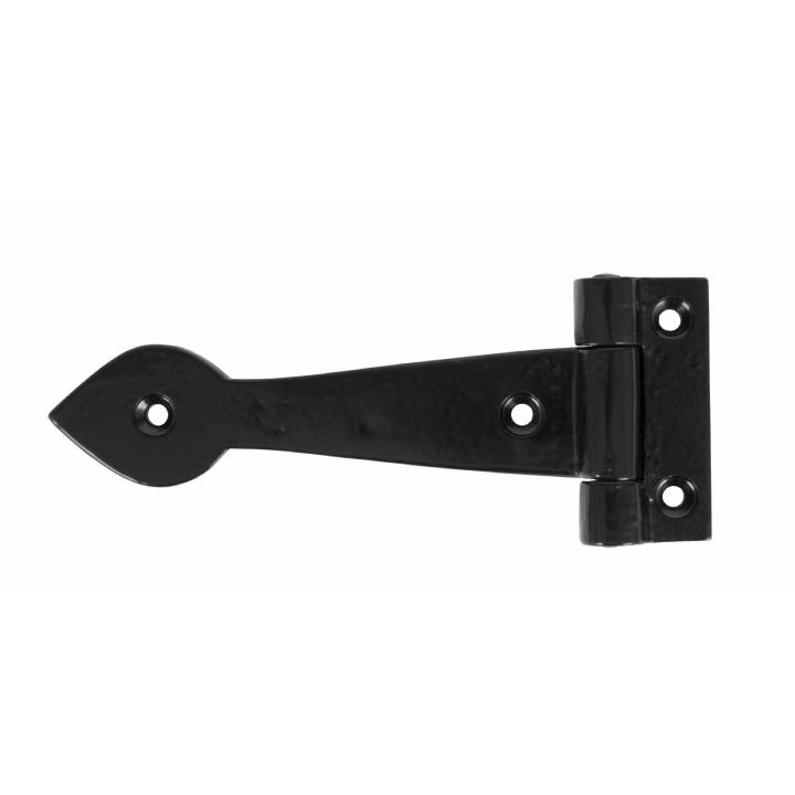 Smooth T Hinge 6inch (pair) - Black