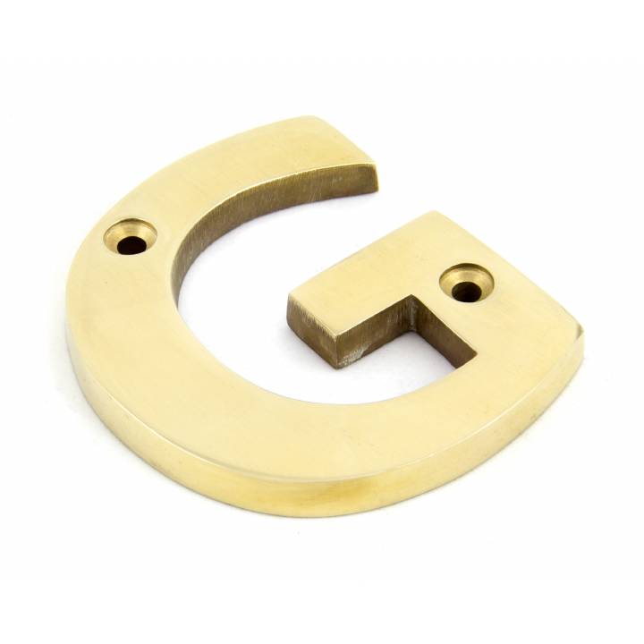 Polished Brass Letter G