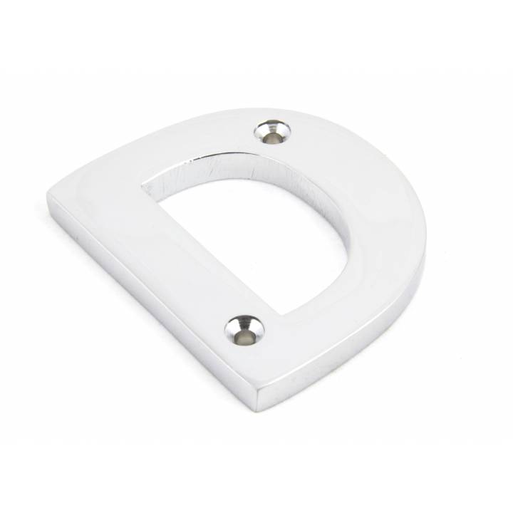 Polished Chrome Letter D