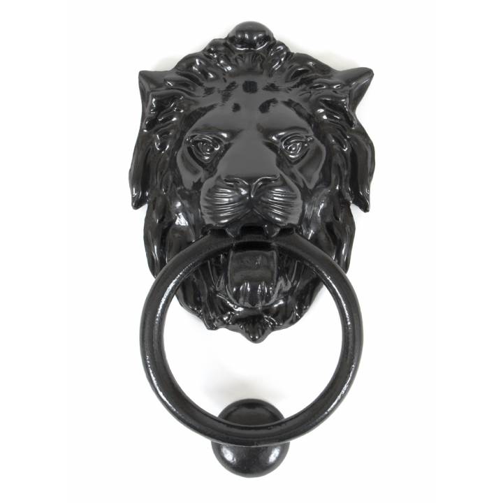 Lioninchs Head Door Knocker - Black