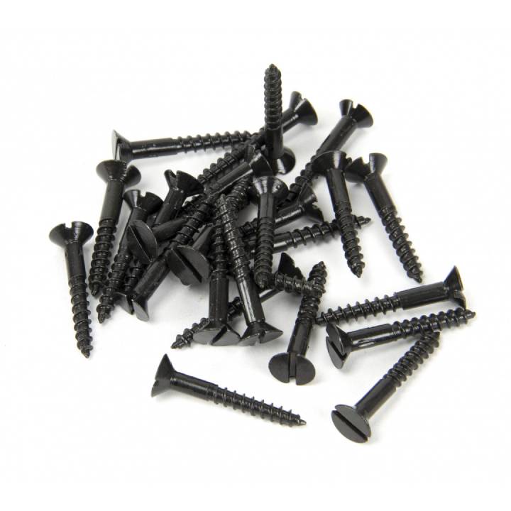 6 x 1inch Countersunk Screws - Black