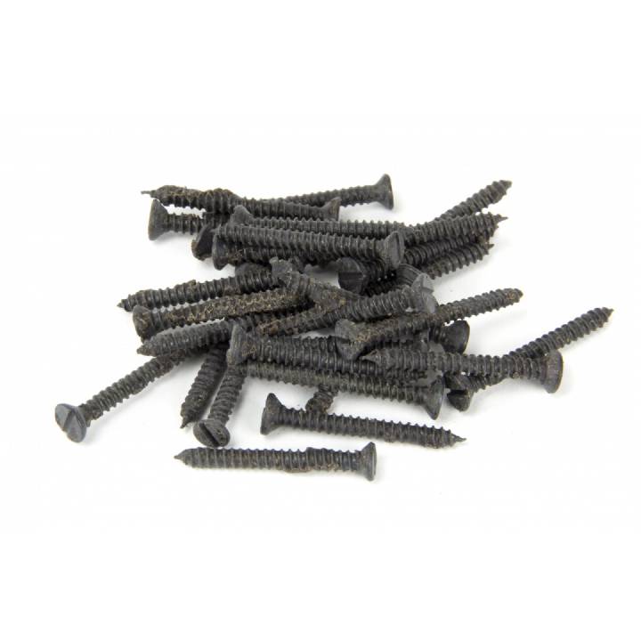 6 x 1 1/4inch Countersunk Screws (25) - Beeswax