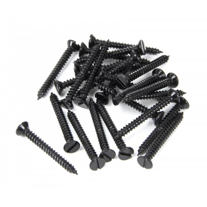 6 x 1 1/4inch Countersunk Screws (25) - Black