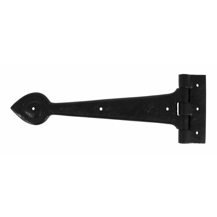 Antique T Hinge 12inch (pair) - Black