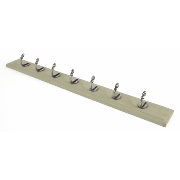 Stable Coat Rack - Natural Smooth & Olive Green