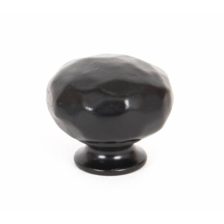 Black Hammered Knobs - Small
