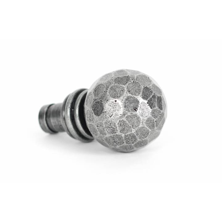 Pewter Beaten Ball Finial (pair)