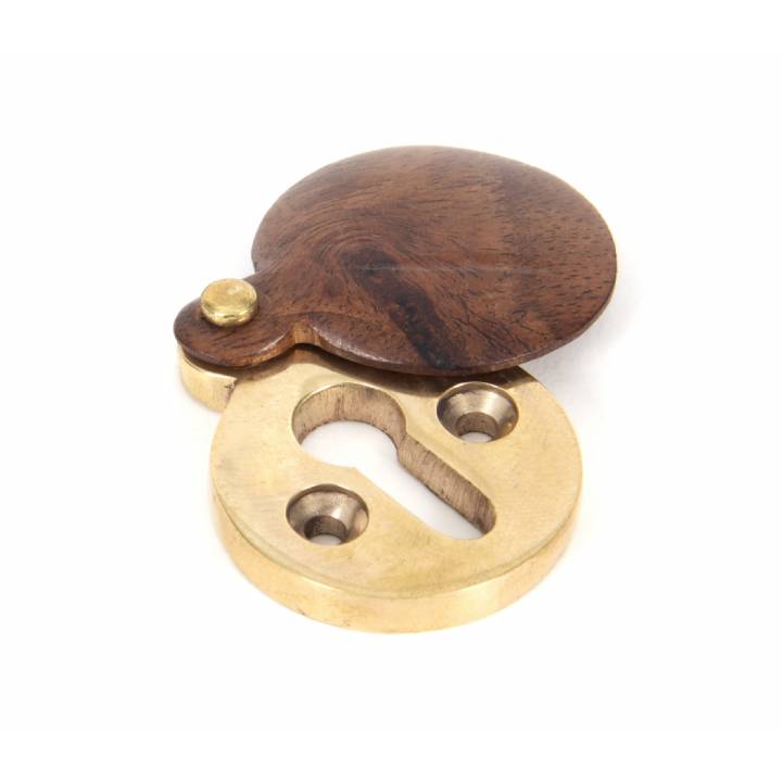 Rosewood Round Escutcheon