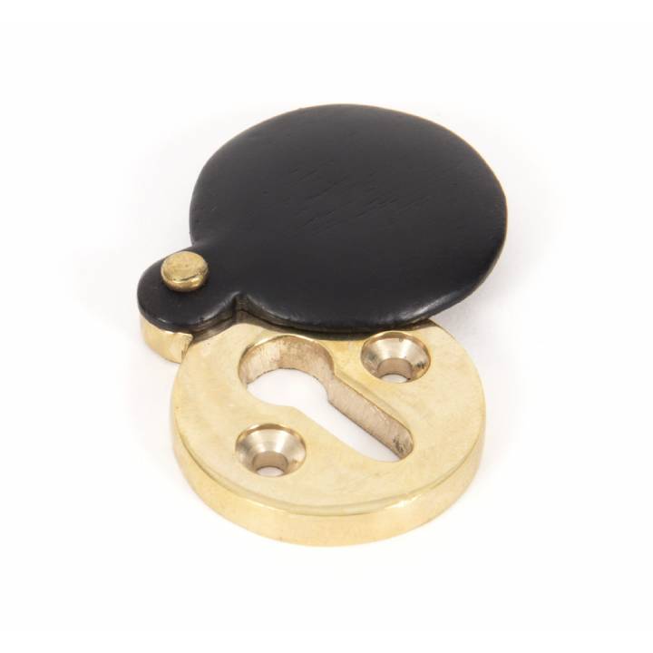 Ebony Round Escutcheon