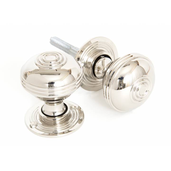 Polished Nickel Prestbury Mortice/Rim Knob Set - 50mm