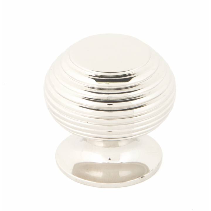 Polished Nickel Beehive Cabinet Knob - Small