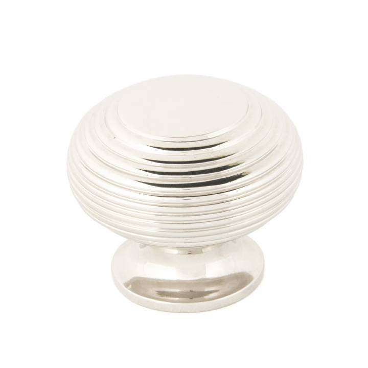 Polished Nickel Beehive Cabinet Knob - Large