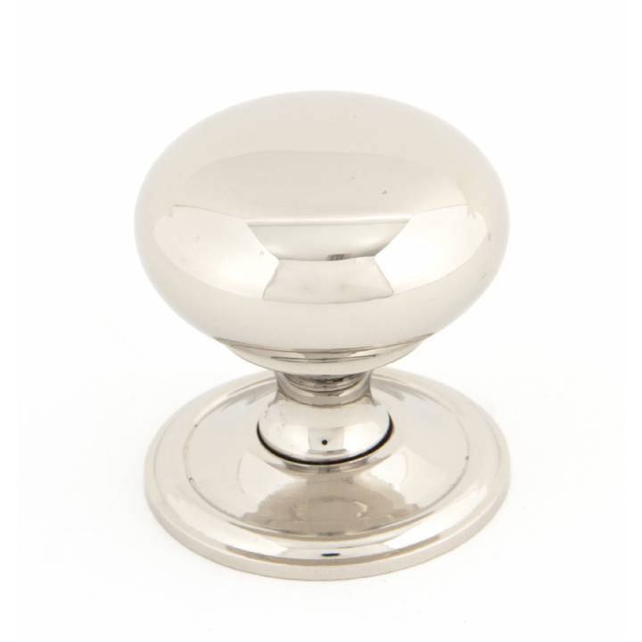 Polished Nickel Mushroom Cabinet Knob - Large