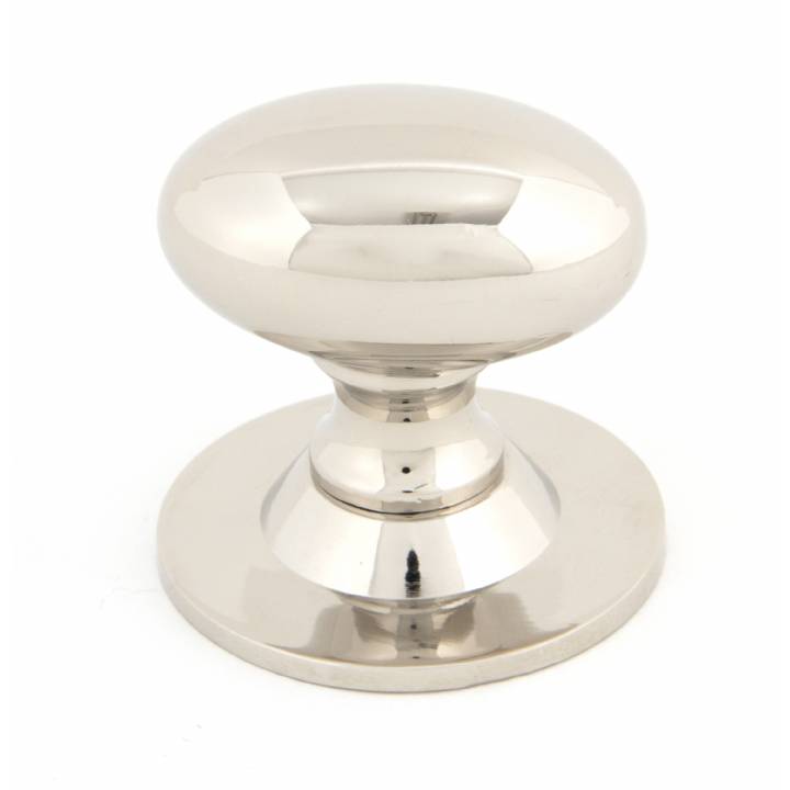 Polished Nickel Oval Cabinet Knob - Large