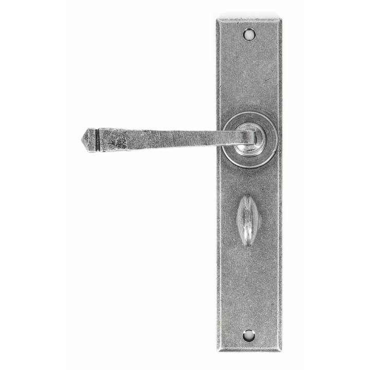 Pewter Large Avon Lever Handle Bathroom Set