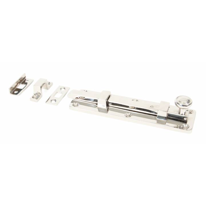 Polished Nickel 6inch Universal Knob Bolt Straight