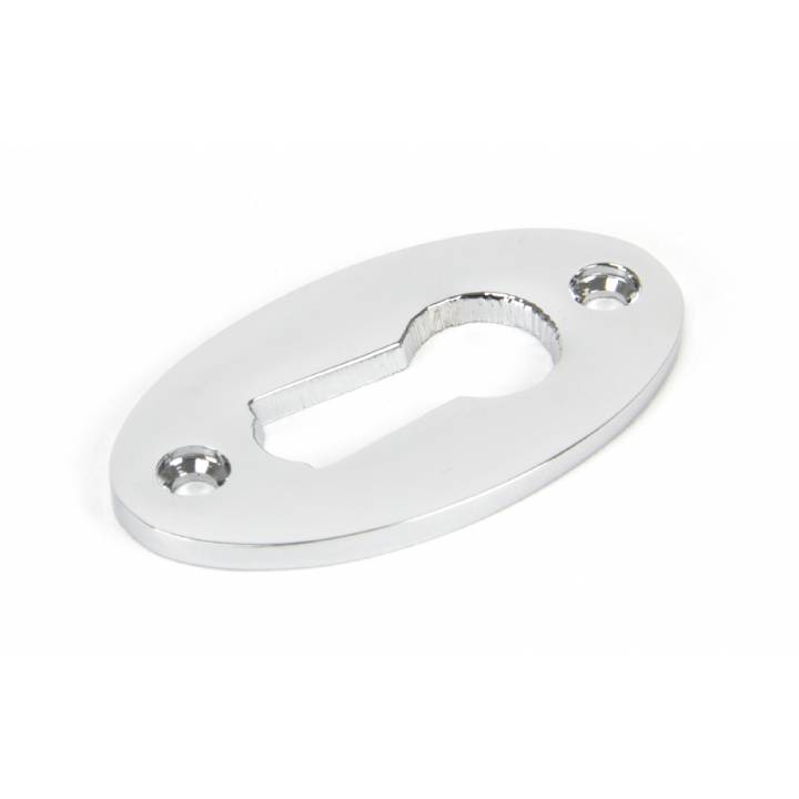 Polished Chrome Oval Escutcheon