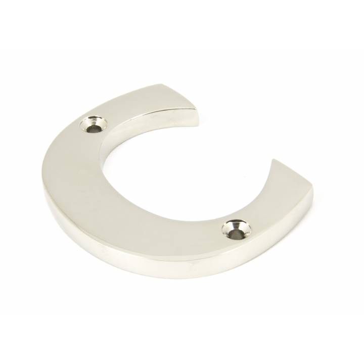Polished Nickel Letter C