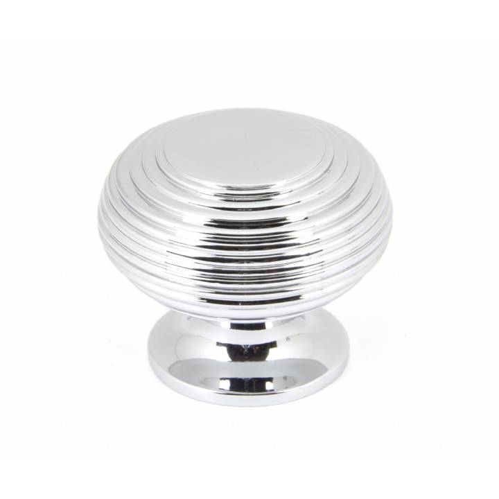 Polished Chrome Beehive Cabinet Knob - Large