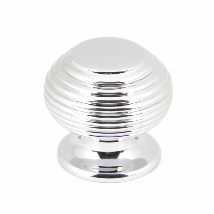 Polished Chrome Beehive Cabinet Knob - Small