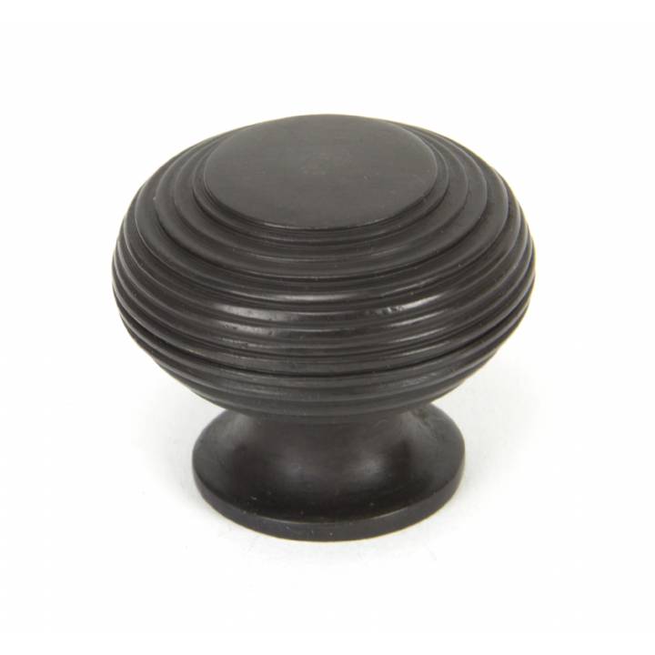 Aged Bronze Beehive Cabinet Knob - Large