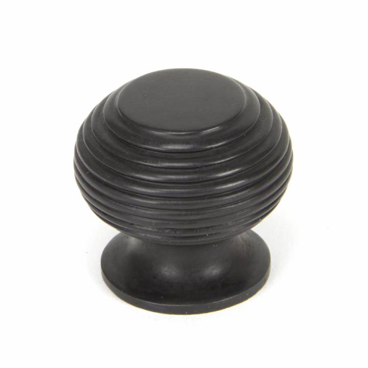 Aged Bronze Beehive Cabinet Knob - Small