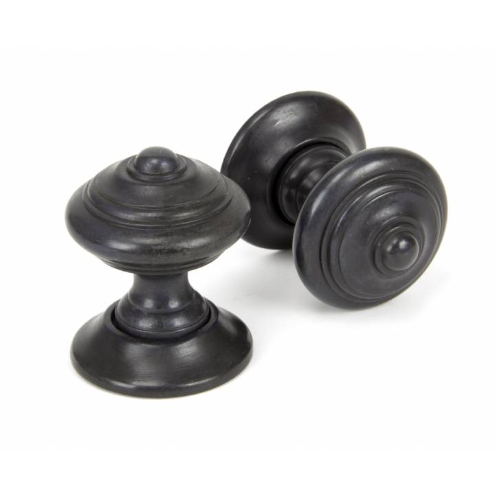 Aged Bronze Elmore Concealed Mortice Knob Set