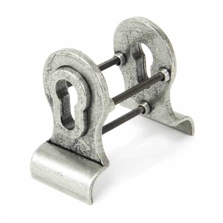 Pewter Euro Door Pull - Back-to-back Fixing