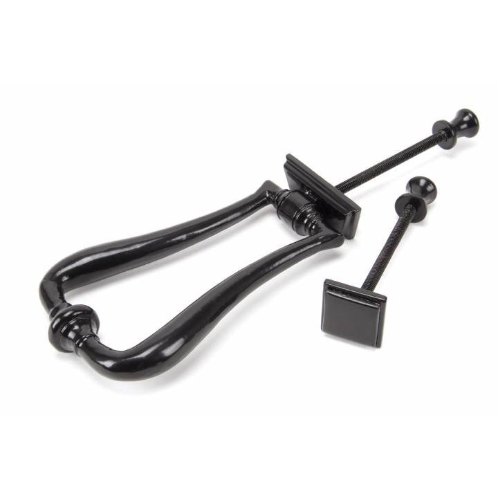 Black Slimline Art Deco Door Knocker