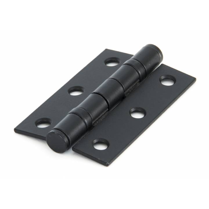 Black 3inch Ball Bearing Butt Hinge (pair)