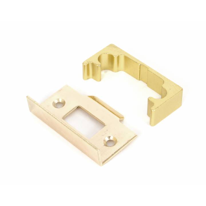 Polished Brass inch Rebate Kit for Tubular Mortice Latch