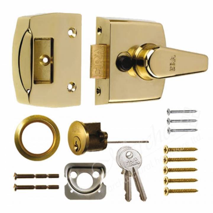 Era Double Lock Nightlatch 40mm in Brass