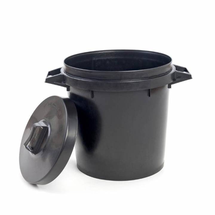 BLACK HEAVY DUTY DUSTBIN 90 LITRES