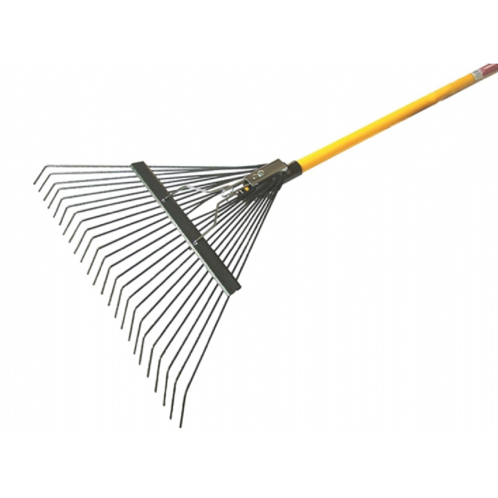 FAITHFULL LAWN RAKE FIBREGLASS HANDLE