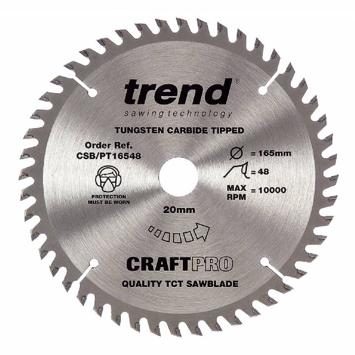 TREND CIRCULAR SAW BLADE 165 X 48 X 20T