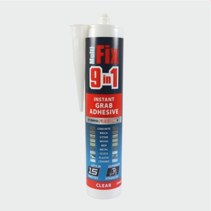9 in 1 INSTANT GRAB ADHESIVE CLEAR 290ml