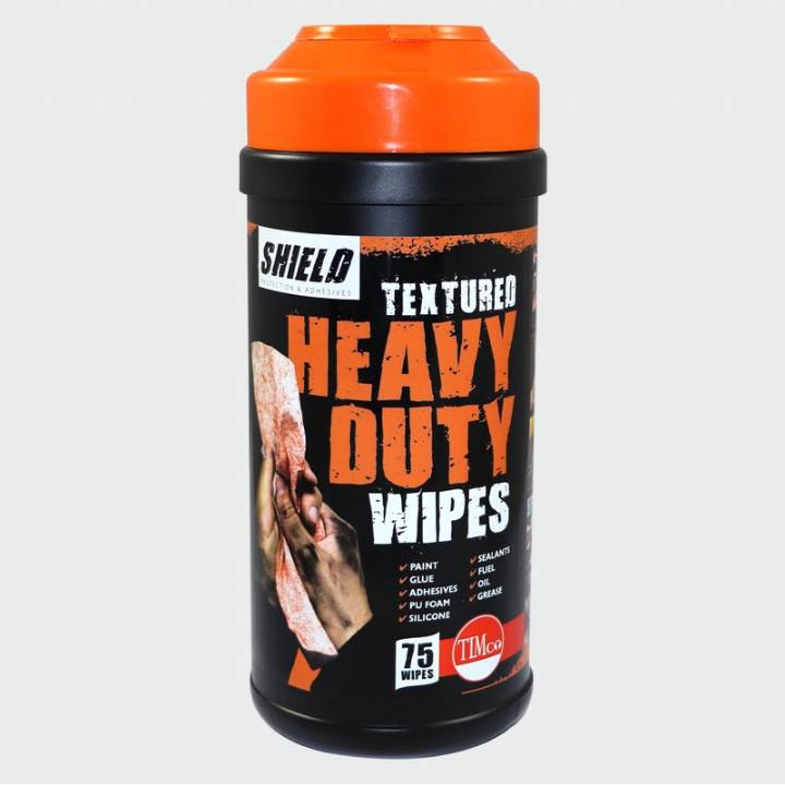 SHIELD HEAVY DUTY TEXTURED WIPES TUB - 75 WIPES