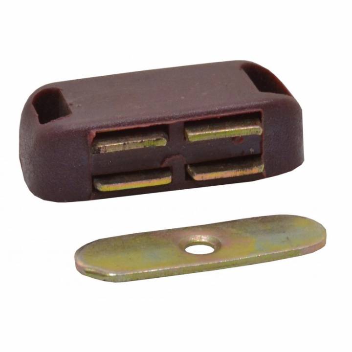 MAGNETIC CATCH BROWN MEDIUM PK.20