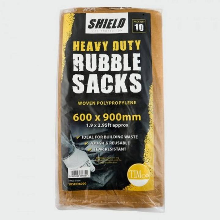 SHIELD WOVEN RUBBLE SACKS PK 10