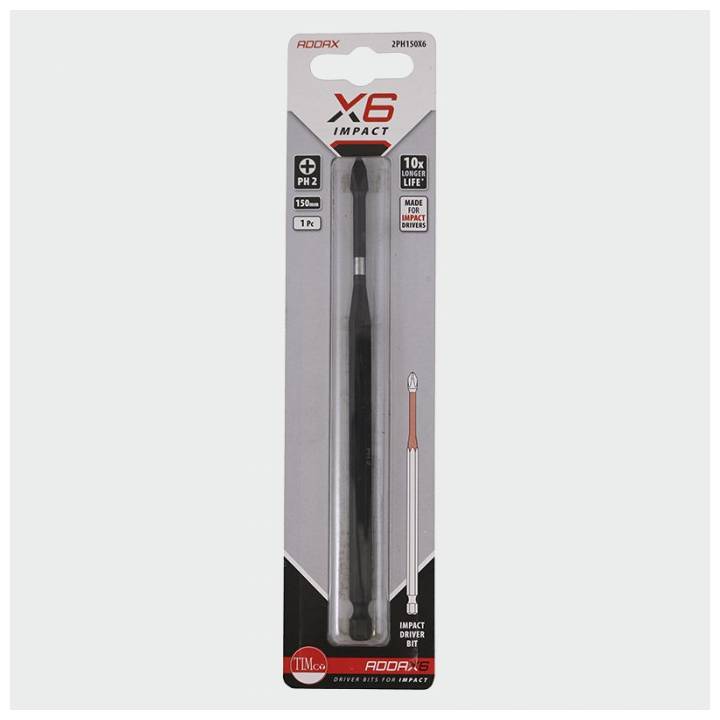 Addax X6 Impact Driver Bits - PH2